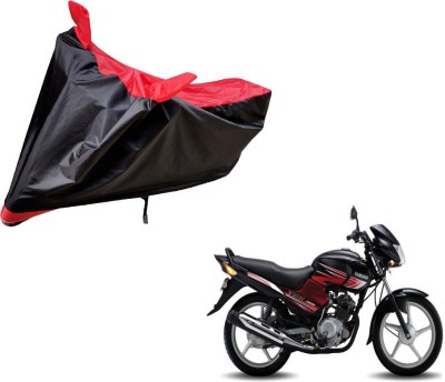 Amanzo Two Wheeler Cover for Yamaha(YBR 125, Black, Red)