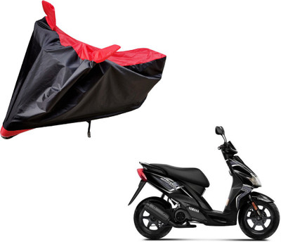 Auto Hub Two Wheeler Cover for Yamaha(Jog R, Black, Red)