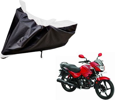 Auto Hub Two Wheeler Cover for Hero(Glamour FI, Black, White)
