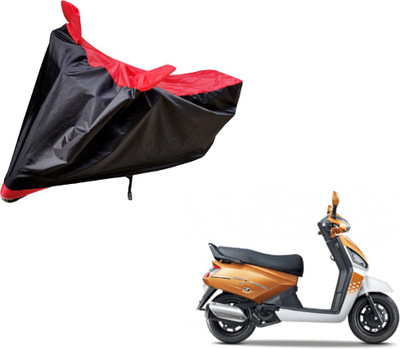 Auto Hub Two Wheeler Cover for Mahindra(Gusto, Black, Red)
