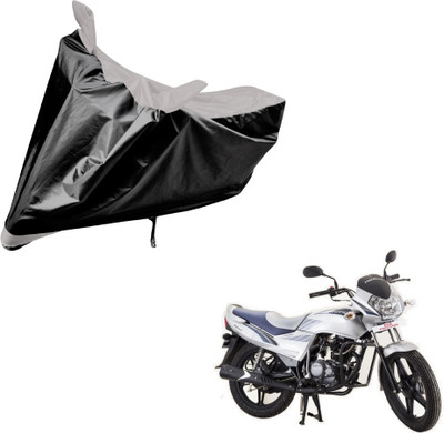 Auto Hub Two Wheeler Cover for LML(Freedom, Black, Silver)