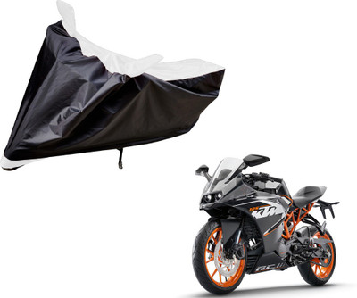 Flipkart SmartBuy Two Wheeler Cover for KTM(RC 390, Black, White)