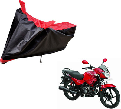 Auto Hub Two Wheeler Cover for Hero(Glamour FI, Black, Red)