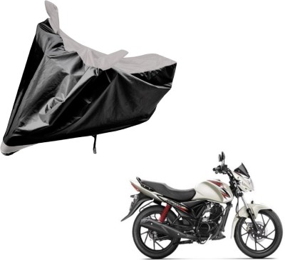 Auto Hub Two Wheeler Cover for Suzuki(Sling Shot Plus, Black, Silver)