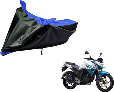 Auto Hub Two Wheeler Cover for Yamaha(FZ-S, Black, Blue)