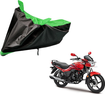 Amanzo Two Wheeler Cover for Hero(Passion Xpro, Black, Green)