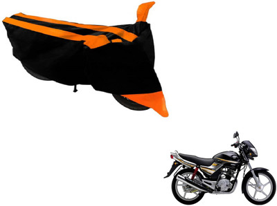 MOCKHE Two Wheeler Cover for Yamaha(Libero, Black, Orange)
