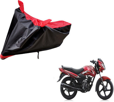 Auto Hub Two Wheeler Cover for TVS(Sport, Black, Red)