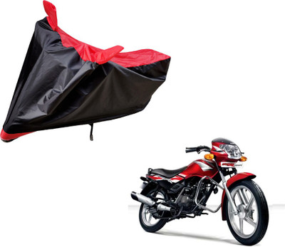 Auto Hub Two Wheeler Cover for TVS(Star Sport, Black, Red)