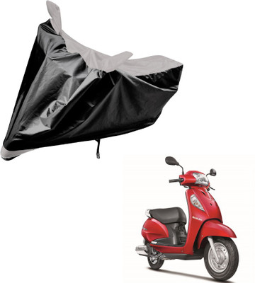 Auto Hub Two Wheeler Cover for Suzuki(Access SE, Black, Silver)