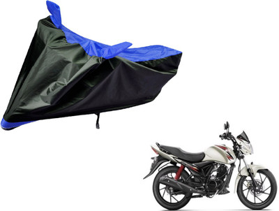 Amanzo Two Wheeler Cover for Suzuki(Sling Shot Plus, Black, Blue)