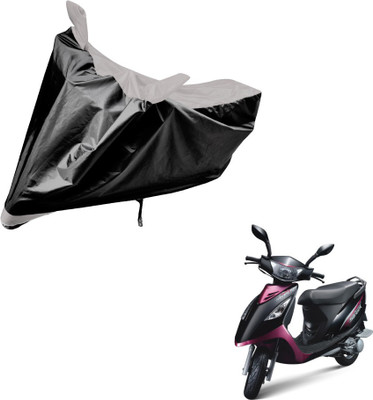 Auto Hub Two Wheeler Cover for TVS(Streek, Black, Silver)