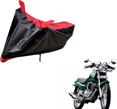 Auto Hub Two Wheeler Cover for TVS(Fiero F2, Black, Red)