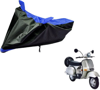 Auto Hub Two Wheeler Cover for Bajaj(Black, Blue)