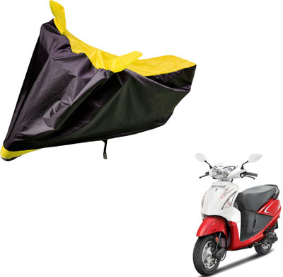 Auto Hub Two Wheeler Cover for Hero(Pleasure, Black, Yellow)