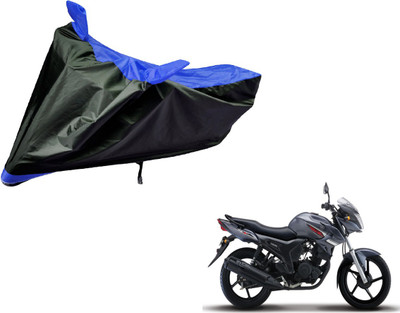 Auto Hub Two Wheeler Cover for Yamaha(SZ-S, Black, Blue)