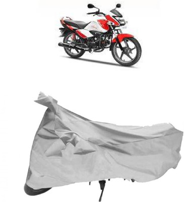 AutoRash Two Wheeler Cover for Hero(Splendor I Smart, Silver)