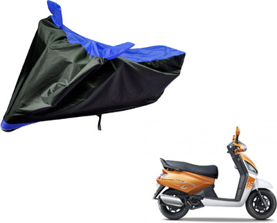 Auto Hub Two Wheeler Cover for Mahindra(Gusto, Black, Blue)