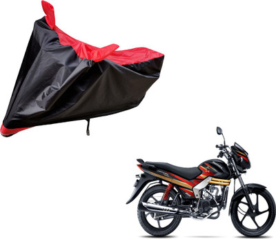 Auto Hub Two Wheeler Cover for Mahindra(Centuro, Black, Red)