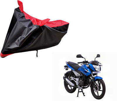 Amanzo Two Wheeler Cover for Bajaj(XCD 125cc, Black, Red)