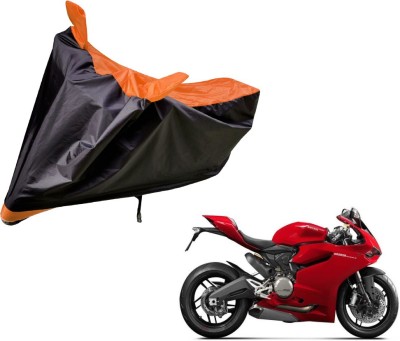 Amanzo Two Wheeler Cover for Ducati(899 Panigale, Black, Orange)