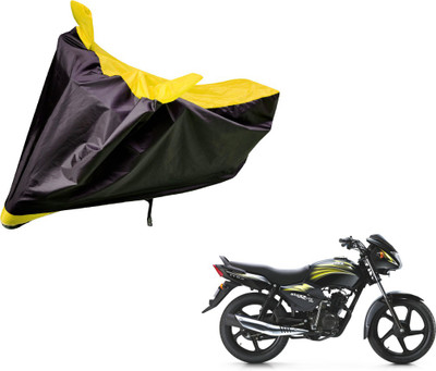 Auto Hub Two Wheeler Cover for TVS(Star City, Black, Yellow)