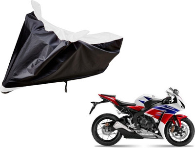 Auto Hub Two Wheeler Cover for Honda(CBR 1000RR, Black, White)