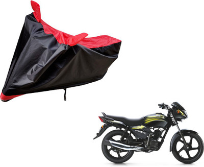 Auto Hub Two Wheeler Cover for TVS(Star City, Black, Red)