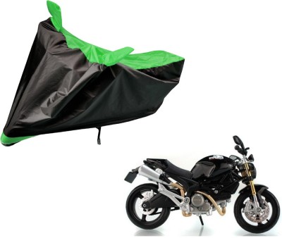 Amanzo Two Wheeler Cover for Ducati(Monster 82, Black, Green)