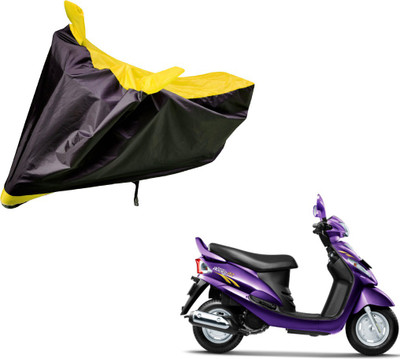 Auto Hub Two Wheeler Cover for Mahindra(Rodeo RZ, Black, Yellow)