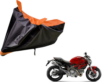 Amanzo Two Wheeler Cover for Ducati(Monster 795, Black, Orange)