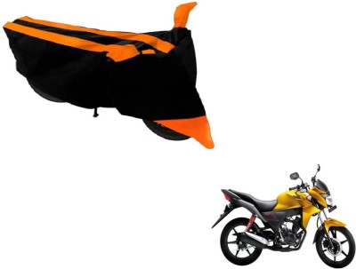 MOCKHE Two Wheeler Cover for Honda(CB Twister, Black, Orange)