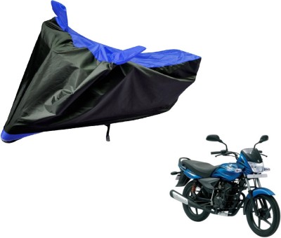 Flipkart SmartBuy Two Wheeler Cover for Bajaj(Platina, Black, Blue)