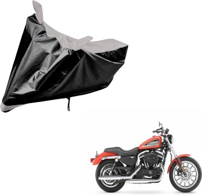 Auto Hub Two Wheeler Cover for Harley Davidson(XL 883, Black, Silver)