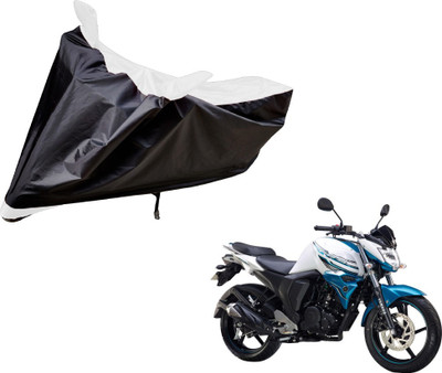 Auto Hub Two Wheeler Cover for Yamaha(FZ-S, Black, White)