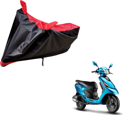 Auto Hub Two Wheeler Cover for TVS(Zest, Black, Red)