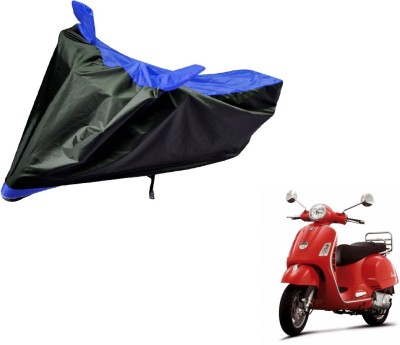 Auto Hub Two Wheeler Cover for Universal For Bike(Vespa LX, Black, Blue)