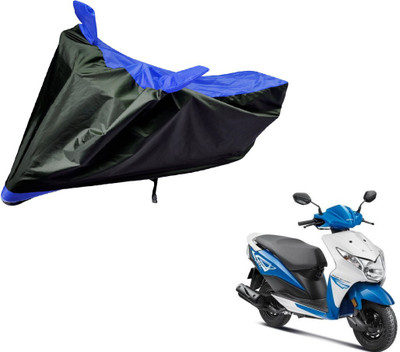Auto Hub Two Wheeler Cover for Honda(Deo, Black, Blue)