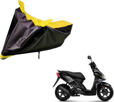 Auto Hub Two Wheeler Cover for Yamaha(Jog R, Black, Yellow)