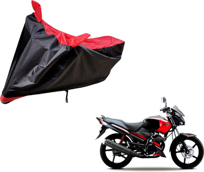 Auto Hub Two Wheeler Cover for Yamaha(Gladiator, Black, Red)