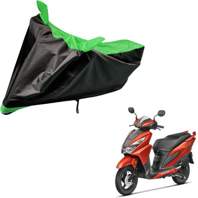 Auto Hub Two Wheeler Cover for Honda(Grazia, Black, Green)