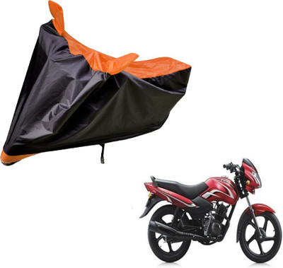 Auto Hub Two Wheeler Cover for TVS(Sport, Black, Orange)