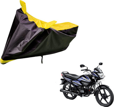 Auto Hub Two Wheeler Cover for Hero(Splendor NXG, Black, Yellow)