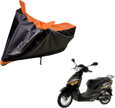 Auto Hub Two Wheeler Cover for Hero(Electric Zippy, Black, Orange)