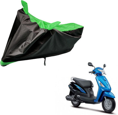 Auto Hub Two Wheeler Cover for Suzuki(Zeus, Black, Green)