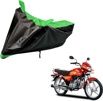 Flipkart SmartBuy Two Wheeler Cover for Hero(CD deluxe, Black, Green)
