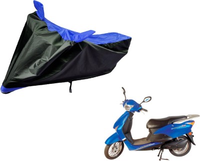 Auto Hub Two Wheeler Cover for Hero(E Scoot, Black, Blue)