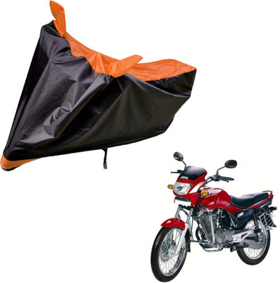 Auto Hub Two Wheeler Cover for Hero(Ambition, Black, Orange)