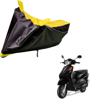 Auto Hub Two Wheeler Cover for Universal For Bike(Yo EXL, Black, Yellow)