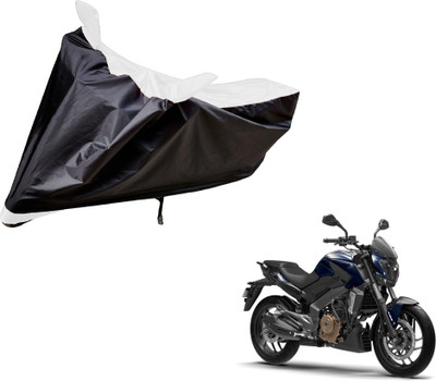 Auto Hub Two Wheeler Cover for Bajaj(Dominar, Black, White)